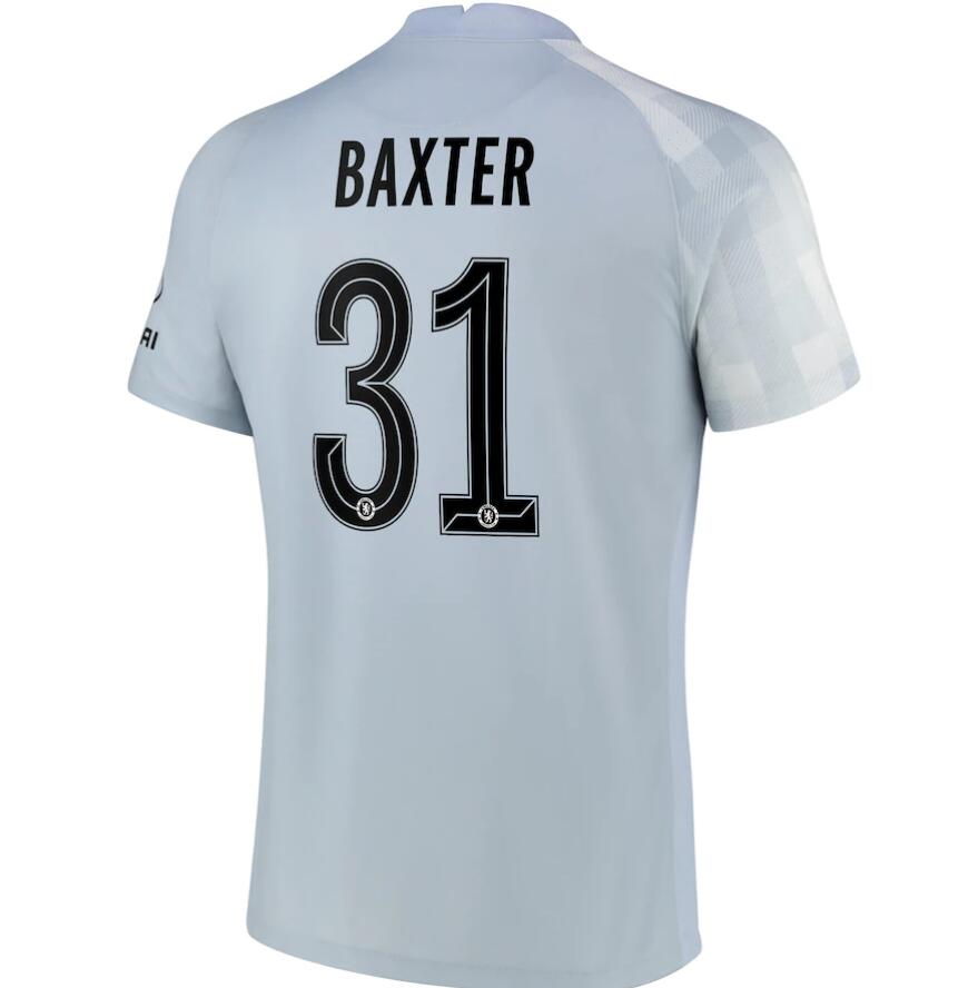 2021/22 Chelsea Cup Goalkeeper Soccer Jersey Shirt with Baxter 31 printing